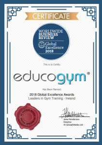 Educogym Wins Global Excellence Award 2018 – Leaders in Gym Training Ireland
